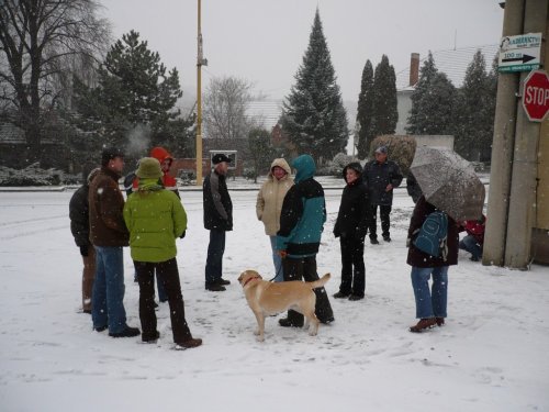 Silvestrovský výšlap do Míkovic a ke studánce - 31.12.2007